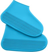 Schoenovertrek | Overschoenen | Overschoenen waterdicht | Schoenhoesjes | Schoen bescherming | Siliconen | Blauw | Maat S | Able & Borret