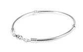 BEADS armband (karabijn sluiting) 21 cm | Zilverana | Sterling 925 Silver (Echt zilver) | Past met vele merken | Nikkelvrij