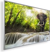 Infrarood Verwarmingspaneel 300W met fotomotief een Smart Thermostaat (5 jaar Garantie) - Waterval en Olifant 22