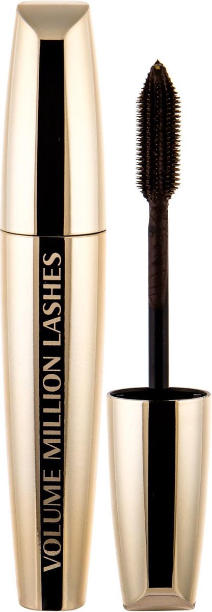 L’Oréal Paris Volume Million Lashes Bruine Volume Mascara verrijkt met Kaaterolie & zwarte orchidee oliën - Classic - Brown - Bruin - 10,7 ml - L’Oréal Paris