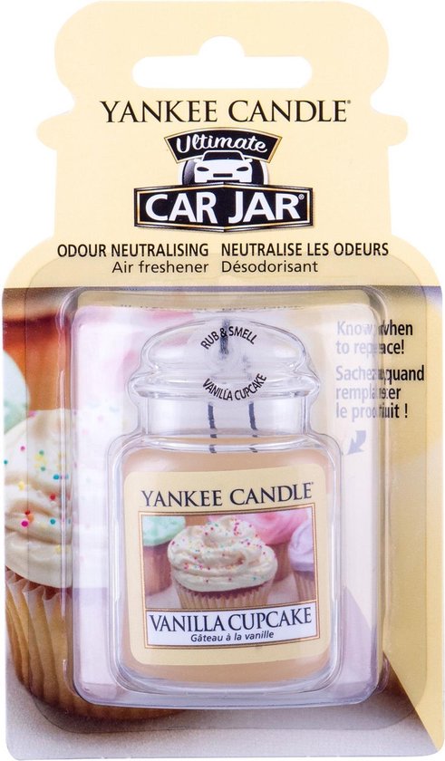 Yankee Candle - Vanilla Cupcake Ultimate Car Jar ( vanilkový košíček ) - Luxusní visačka do auta