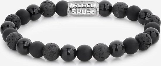 Bracelet Rebel & Rose - Black Rocks - 8 mm