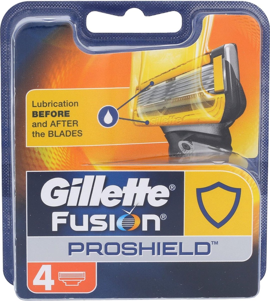 Gillette Fusion Proshield Scheermesjes 4 Stuks