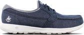 Skechers GOwalk Lite - Del Mar - Dames Sneakers Sport Casual Schoenen Denim Blauw 136072-DEN - Maat EU 37 UK 4