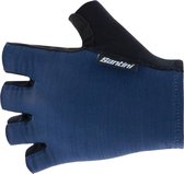 Santini Fietshandschoenen zomer Blauw Heren - Cubo Cycling Gloves Nautica Blue - M