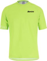 Santini Fietsshirt korte mouwen Heren Groen - Sasso S/S Jersey - XL