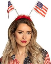 Boland - Tiara Amerikaanse vlaggen - Één maat - Volwassenen - Unisex