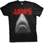Jaws Heren Tshirt -3XL- Poster Zwart