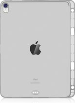 Zeer transparante TPU zachte beschermhoes voor iPad Pro 11 inch (2018), met pensleuf (transparant)