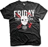 Friday The 13th Heren Tshirt -3XL- The Day Everyone Fears Zwart