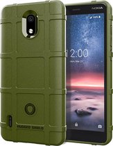 Volledige dekking schokbestendige TPU Case voor Nokia 3.1A (Army Green)