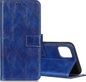 Voor Galaxy Note10 Lite / A81 Retro Crazy Horse Texture Horizontaal Flip Leren Case met Houder & Kaartsleuven & Fotolijst & Portemonnee (Blauw)