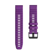 Voor Garmin Fenix 6 22mm Smart Watch Quick Release siliconen polsband horlogeband (paars)