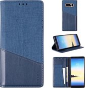 Voor Samsung Galaxy Note 8 MUXMA MX109 Horizontale flip lederen tas met houder & kaartsleuf & portemonnee (blauw)