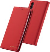 Voor Galaxy A70 LC.IMEEKE LC-002-serie Skin Hand Feeling PU + TPU horizontale flip lederen tas met houder en kaartsleuf en portemonnee (rood)
