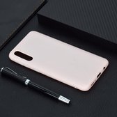 Voor Galaxy A50 Candy Color TPU Case (roze)