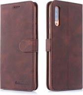 Voor Galaxy A70 Diaobaolee Pure Fresh Texture Horizontaal Flip Leren Case, met Houder & Kaartsleuf & Portemonnee & Fotolijst (Bruin)