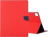 Voor iPad Pro 12.9 (2020) GOOSPERY FANCY DAGBOEK Horizontale flip PU lederen tas met houder & kaartsleuven en portemonnee (rood)