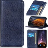 Voor OPPO Reno2 / Reno 5G Magnetische Retro Crazy Horse Texture Horizontale Flip Leather Case met houder & kaartsleuven & portemonnee (blauw)