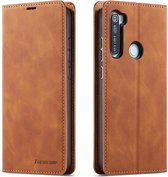 For Geschikt voor Xiaomi Redmi Note 8 Forwenw Dream Series Oil Edge Strong Magnetism Horizontal Flip Leather Case with Holder & Card Slots & Wallet & Photo Frame (Brown)