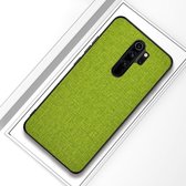 Voor Xiaomi Redmi 9 schokbestendige doektextuur PC + TPU beschermhoes (groen)