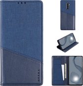 Voor OPPO Realme X2 Pro MUXMA MX109 horizontale flip lederen tas met houder en kaartsleuf en portemonnee (blauw)