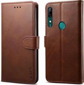 Voor Huawei Y9 Prime (2019) GUSSIM Zakelijke Stijl Horizontale Flip Leren Case met Houder & Kaartsleuven & Portemonnee (Bruin)