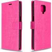 Voor Geschikt voor Xiaomi Redmi Note9 Pro / Redmi Note 9s Crazy Horse Texture Horizontale Flip Leather Case met houder & kaartsleuven & Wallet & Photo Frame (Rose)