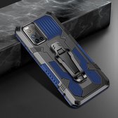 Voor Vivo V19 Machine Armor Warrior schokbestendige pc + TPU beschermhoes (blauw)