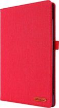 Voor Huawei Matepad Pro 10.8 stof + TPU platte beschermhoes met naamkaartclip (rood)