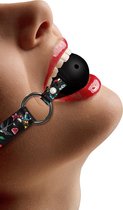 Breatheable Ball Gag - Old School Tattoo Style - Black