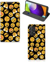 Telefoon Hoesje Geschikt voor Samsung Galaxy A52 5G Enterprise Editie | A52 4G Flip Cover Emoji