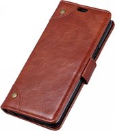 Huawei P30 Lite Hoesje - Mobigear - Ranch Serie - Kunstlederen Bookcase - Cognac - Hoesje Geschikt Voor Huawei P30 Lite