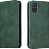 Samsung Galaxy A51 Hoesje - Mobigear - Retro Slim Serie - Kunstlederen Bookcase - Groen - Hoesje Geschikt Voor Samsung Galaxy A51