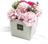 Zeep Bloemboeket - Roze Roos & Anjer - Cadeau