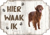 Waakbord | Hier Waak Ik: Irish Setter