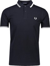 Fred Perry Polo Blauw Getailleerd - Maat XS - Heren - Lente/Zomer Collectie - Katoen