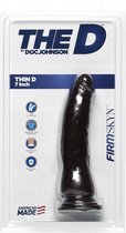 The D - Thin D - 7 Inch Firmskyn - Chocolate - Realistic Dildos