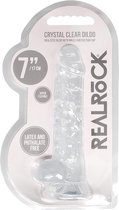 7" / 18 cm Realistic Dildo With Balls - Transparent - Realistic Dildos