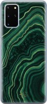 Samsung Galaxy S20 Plus siliconen hoesje - Agate groen - Soft Case Telefoonhoesje - Groen - Print