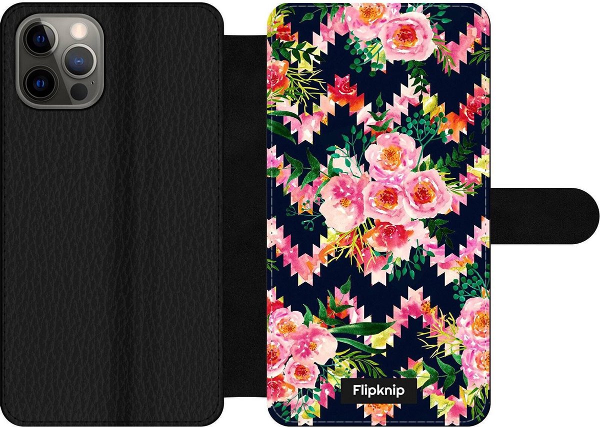 Wallet case - geschikt voor iPhone 12 - Floral N°2