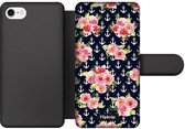 Wallet case - geschikt voor iPhone 7 - Floral N°6