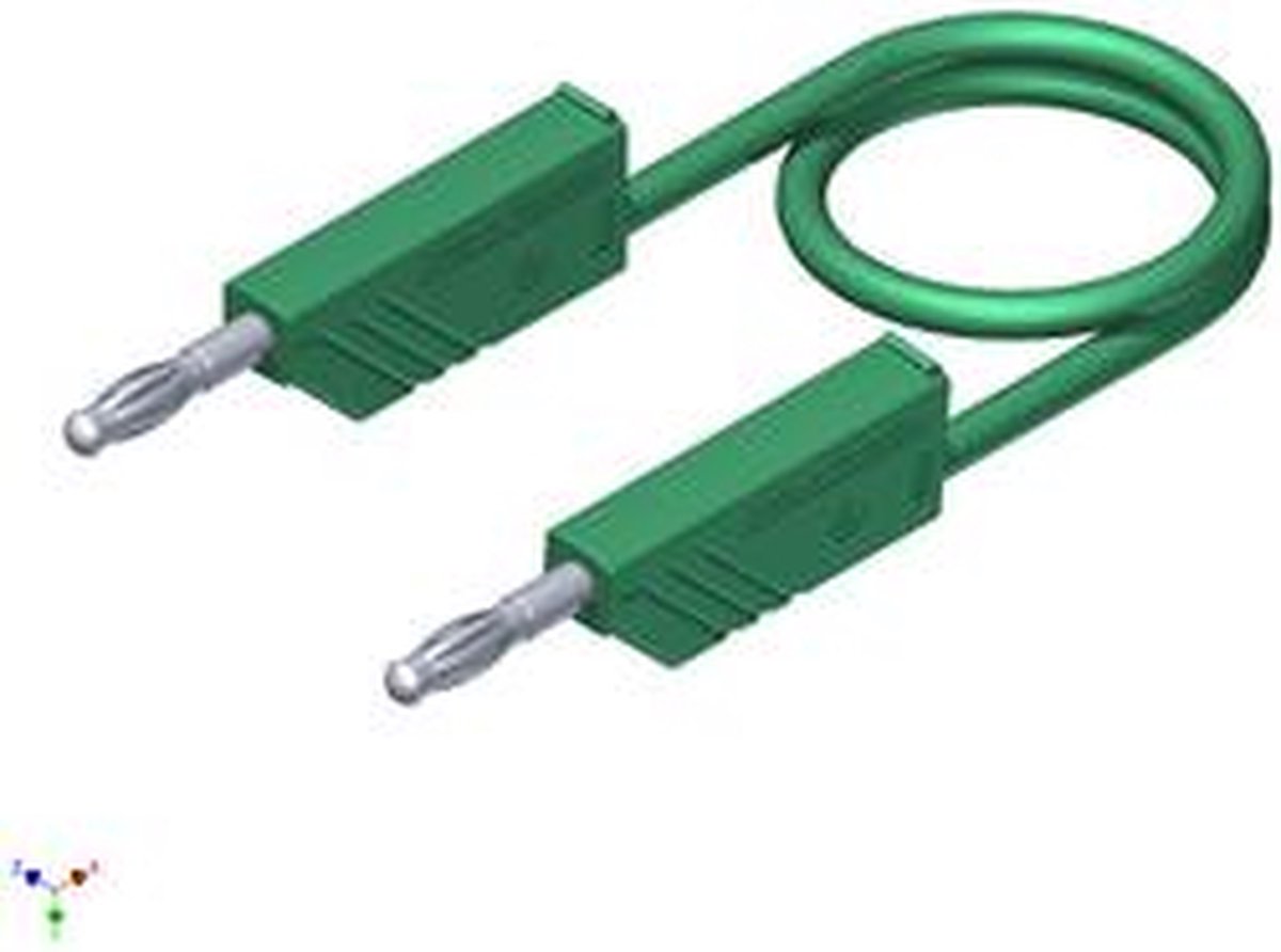 SKS Hirschmann CO MLN SIL 50/1 Meetsnoer Banaanstekker 4 mm Banaanstekker 4 mm 0.50 m Groen 1 stuk(s)