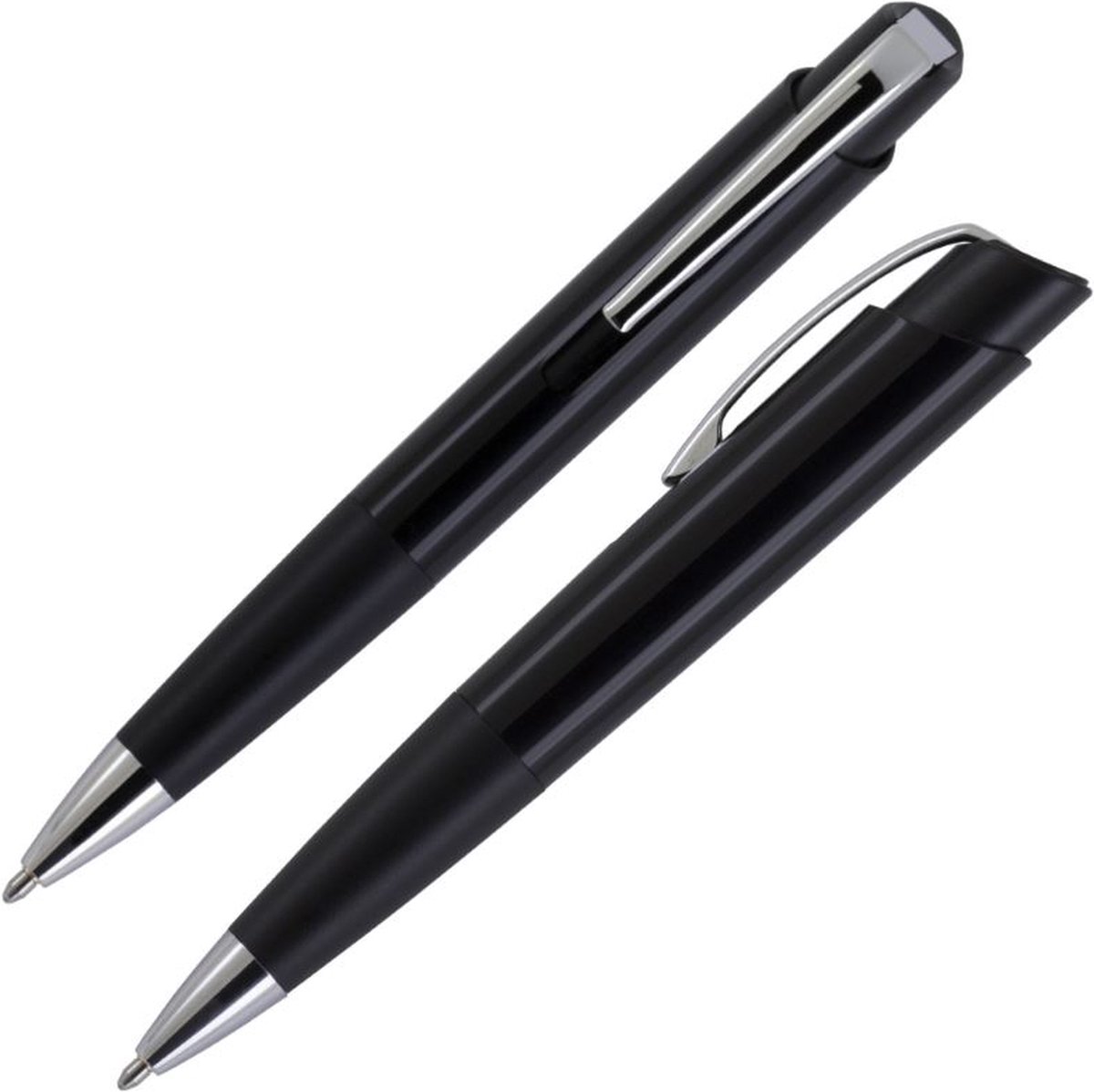 Eclipse Space Pen, Zwart Plastic met Clip (#ECL)