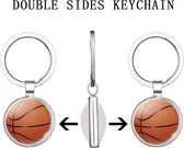 Akyol - Basketbal Sleutelhanger - Basketbal - Basketballer - Leuke kado voor iemand die van basketballen houd - 2,5 x 2,5 CM