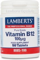 Lamberts Vitamine B12 100µ - 100 Comprimés - Vitamines