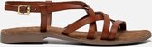 Lazamani Sandalen cognac - Maat 37