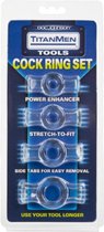 Cockring Set - Clear - Cock Rings