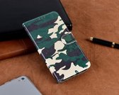 P.C.K. Hoesje/Boekhoesje/Bookcase leger print geschikt voor Apple iPhone 12 PRO MAX