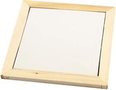 Onderzetter met houten lijst, afm 15x15 cm, 1 stuk